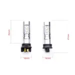 Einparts LED žarnice PW24W 6000 K 10× SMD 2323, par