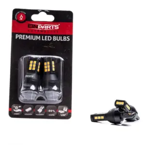 Einparts LED žarnice W21W CANbus oranžna 1700–1800 K 21× SMD 2835, par