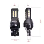 Einparts LED žarnice W21W CANbus oranžna 1700–1800 K 21× SMD 2835, par