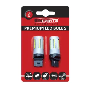 Einparts LED žarnice W21/5W CANbus 6000 K 66× SMD 2016, par