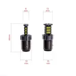 Einparts LED žarnice P21/4W CANbus 6000 K 30× SMD 3020, par