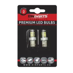 Einparts LED žarnice P21/4W CANbus 6000 K 30× SMD 3020, par