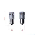 Einparts LED žarnice PY21W CANbus oranžna 1800 K 6× SMD 1860, par