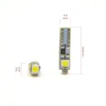 Einparts LED žarnice T5 6000 K 3× SMD 3528, par