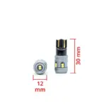 Einparts LED žarnice W5W CANbus 6000 K 12× SMD 2016, par