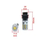 Einparts LED žarnice P27W CANbus oranžna 1800 K 66× SMD 2016, par