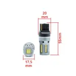 Einparts LED žarnice W21W CANbus 6000 K 66× SMD 2016, par