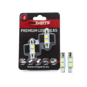 Einparts LED sofitne žarnice C3W CANbus 6000 K 2× SMD 4014, par
