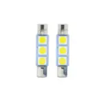 Einparts LED sofitne žarnice C3W CANbus 6000 K 2× SMD 4014, par