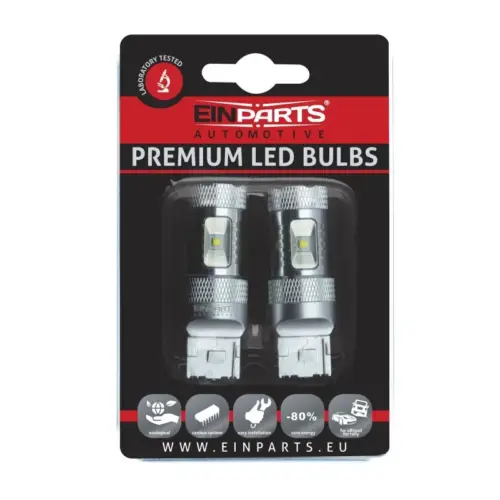 Einparts LED žarnice W21W 6000 K 6× CREE XB-D, par