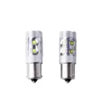 Einparts LED žarnice P21W 6000 K 10× CREE XT-E, par