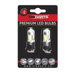 Einparts LED žarnice HP24W 6000 K 5× COB, par