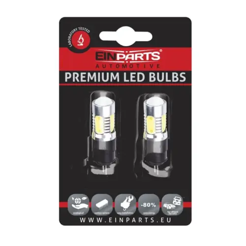 Einparts LED žarnice HP24W 6000 K 5× COB, par