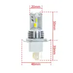 Einparts LED žarnice H4 Extremo 12 V 6000 K 2200-2900 lm CANbus, par
