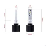 Einparts LED žarnice H1 Luxeon Z-ES 16 W 4000 lm 6000 K 12/24 V CANbus, par