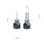 Einparts LED žarnice D2S Seoul CSP 12/24 V 6000 K CANbus, par