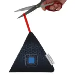 Einparts razvlaževalec v obliki piramide 250 g, večkratne uporabe, z obešalom, 1 kos