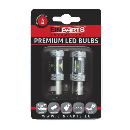 Einparts LED žarnice 6000 K 6× CREE XT-E, par