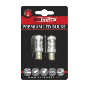 Einparts LED žarnice oranžna 1800 K 10× CREE XB-D, par