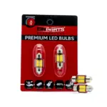 Einparts LED sofitne žarnice 12/24 V CANbus 12× SMD 4014, par