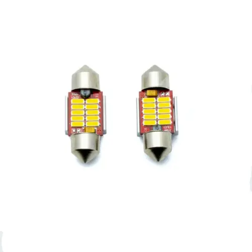 Einparts LED sofitne žarnice 12/24 V CANbus 12× SMD 4014, par