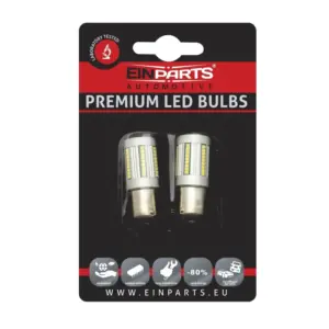 Einparts LED žarnice CANbus rdeča 66× SMD 2016, par