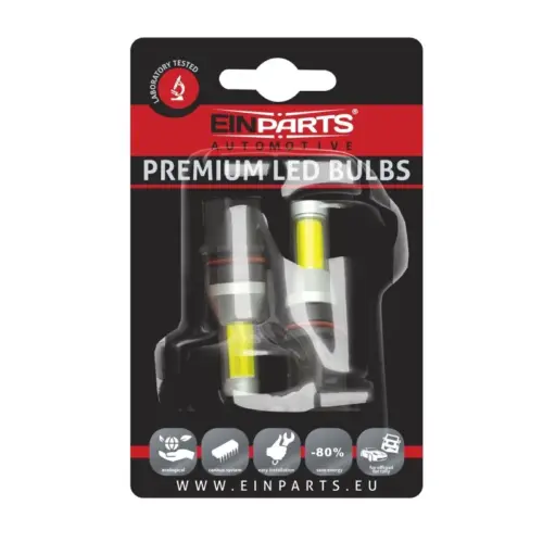 Einparts LED žarnice 9–32 V 6000 K 1× COB 360°, par