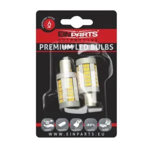Einparts LED žarnice CANbus oranžna 1800 K 135× SMD 4014, par