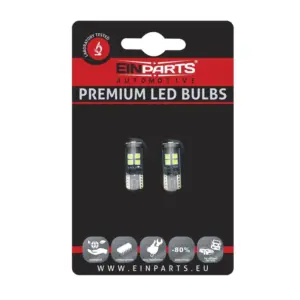 Einparts LED žarnice CANbus 6000 K 12× SMD 3030, par