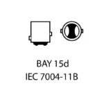 Einparts LED žarnice bela/oranžna 6000 K/1800 K 16× SMD 3030, par