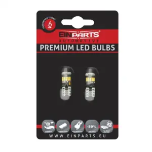 Einparts LED žarnice W5W CANbus 15× SMD 4014, par