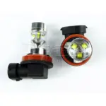 Einparts LED žarnice 6000 K 9× CREE XB-D, par