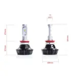 Einparts LED žarnice Luxeon Z-ES 12/24 V 30 W 4000 lm CANbus, par