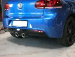 Bull-X izpušni sistem 3" z loputo ECE za VW Golf 6 R 271 KM (brez srednjega dušilca)