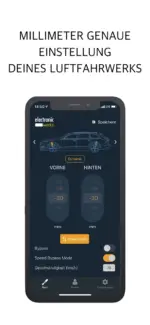 HG Motorsport krmiljenje zračnega vzmetenja z aplikacijo za Audi A6 4F