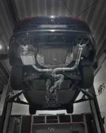 EGO-X izpušni sistem 3,5" z loputo ECE za Golf 8 R Variant in Cupra Leon KL ST 4WD