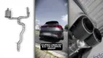 EGO-X izpušni sistem 3,5" z loputo ECE za Golf 8 R Variant in Cupra Leon KL ST 4WD