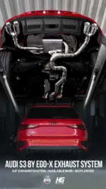 EGO-X izpušni sistem 3,5" ECE za Audi S3 8Y 310 KM Sportback / limuzina