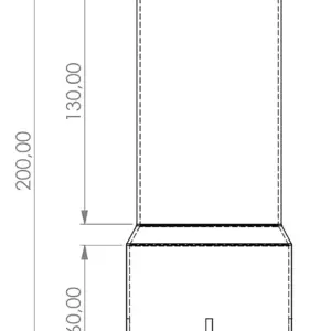 HG Motorsport del izpušnega sistema, adapter 76–69 mm za Audi S3 8L, TT 8N
