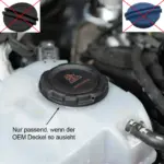 HG Motorsport del motorja – pokrov pokrovčka hladilne tekočine, črn, MQB/MQBevo
