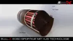 Bull-X spodnji del downpipe 2,5" za VAG 1.4 TFSI EA111 (Polo GTI, Ibiza Cupra, A1 8X)