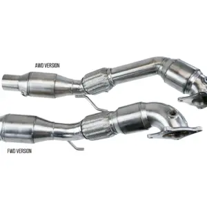 Bull-X downpipe 3,5"/89 mm za VAG 1.8–2.0 T(F)SI (Golf V, A3 8P)
