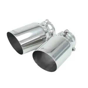 Bull-X izpušni nastavki Tip 1, ostri, 2 × 100 mm z adapterjem 64/76 mm