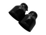 Bull-X izpušni nastavki tip 1, črni, ostri, 2x100 mm