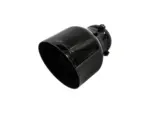 Bull-X izpušni nastavki tip 1, ostri, črni, 89–125 mm