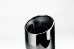 Bull-X izpušni nastavki Typ 23, ovalni PVD črni RS 170x112x200 mm, priključek 2x76 mm