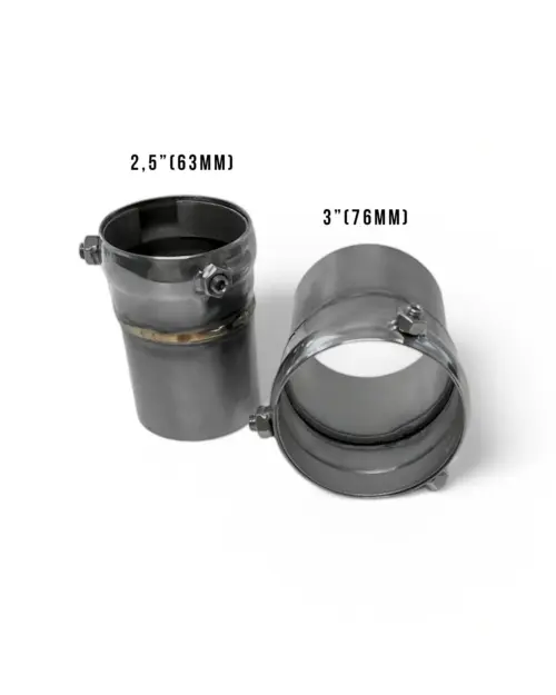 HG Motorsport izpušni nastavki s krogelnim priključkom iz nerjavnega jekla 63/76/89 mm