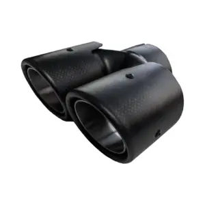 Bull-X izpušni nastavki Y-Style Typ 21 Carbon ravni 2x76 mm, priključek 60 mm