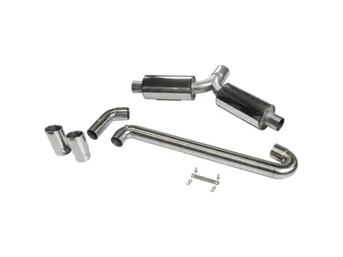 Bull-X izpušni sistem 3" Y-Style ECE, zadnji dušilec za platformo 1K 2.0 T(F)SI FWD
