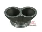 Garrett del za turbino Manifold V-Band TwinScroll Inlet Flange for Housings - cast iron